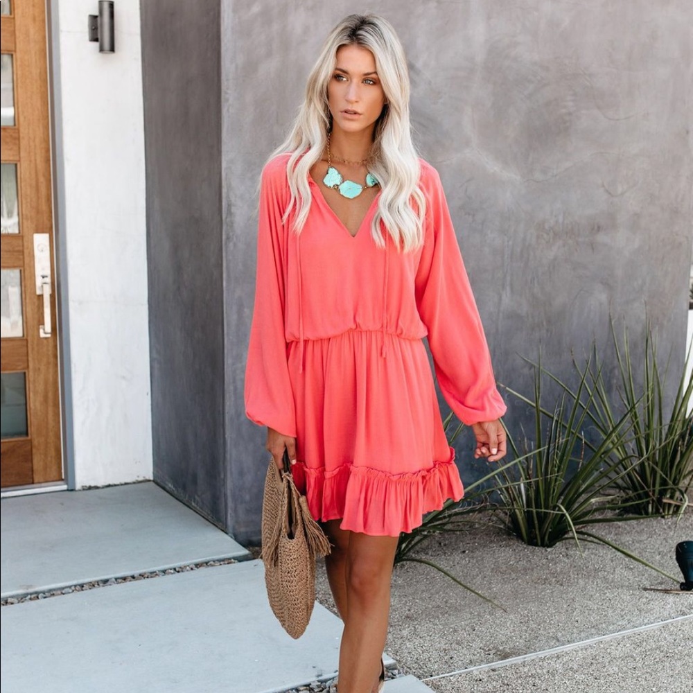 VICI Jonah dress in Coral